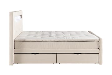 Altaneira Komplett Sängpaket med Lådförvaring LED-belysning 180x200 - Beige - Möbler - Säng - Säng med förvaring