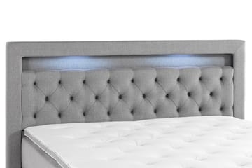 Altaneira Komplett Sängpaket med Lyftförvaring LED-belysning 160x200 - Grå - Möbler - Säng - Säng med förvaring