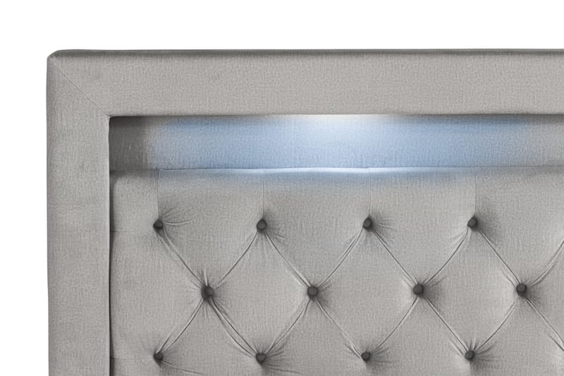 Altaneira Komplett Sängpaket med Lyftförvaring LED-belysning 160x200 - Grå - Möbler - Säng - Säng med förvaring