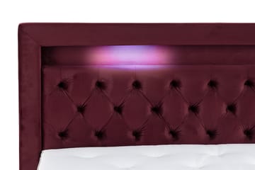 Altaneira Komplett Sängpaket med Lyftförvaring LED-belysning 160x200 - Röd - Möbler - Säng - Säng med förvaring