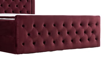 Altaneira Komplett Sängpaket med Lyftförvaring LED-belysning 160x200 - Röd - Möbler - Säng - Säng med förvaring