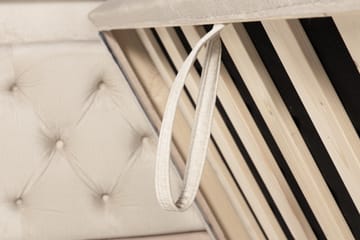Altaneira Komplett Sängpaket med lyftförvaring LED-belysning 180x200 - Beige - Möbler - Säng - Säng med förvaring