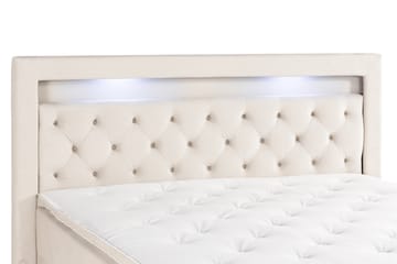 Altaneira Komplett Sängpaket med lyftförvaring LED-belysning 180x200 - Beige - Möbler - Säng - Säng med förvaring