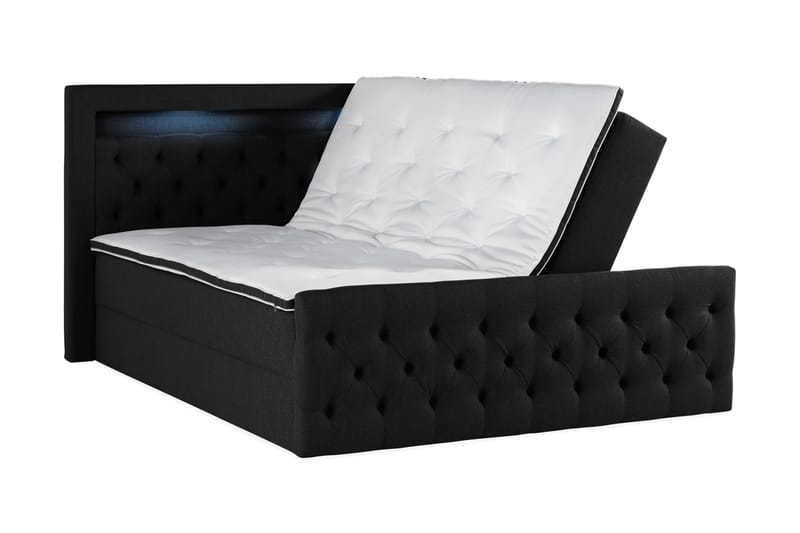 Altaneira Sängpaket 160x200 med Lyftförvaring - Svart - Säng med förvaring - Komplett sängpaket