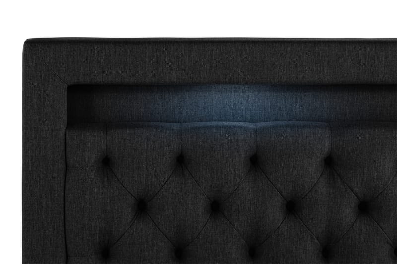 Altaneira Sängpaket 160x200 med Lyftförvaring - Svart - Säng med förvaring - Komplett sängpaket