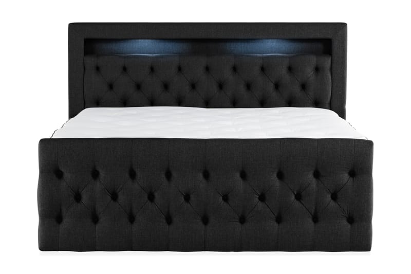 Altaneira Sängpaket 180x200 med Lådförvaring - Svart - Komplett sängpaket - Säng med förvaring