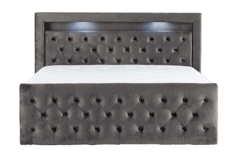 Altaneira Sängpaket 180x200 med Lyftförvaring - Mörkgrå - Säng med förvaring - Komplett sängpaket