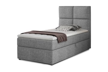 Arcore Förvaringssäng 90x200cm Rutad - Grå - Möbler - Säng - Säng med förvaring