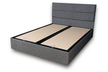 Argentu Kontinentalsäng 140x190 cm - Grå - Möbler - Säng - Säng med förvaring