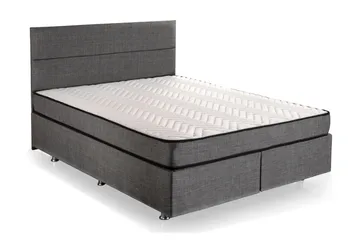 Argentu Kontinentalsäng 160x200 cm - Grå - Möbler - Säng - Säng med förvaring