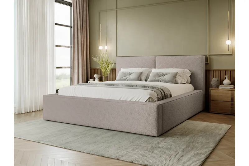 Bizantine Förvaringssäng 120x200 cm, Beige