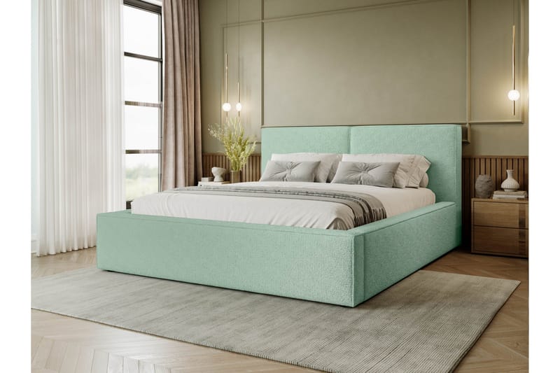 Bizantine Förvaringssäng 120x200 cm - Grön - Möbler - Säng - Säng med förvaring