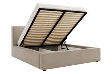 Bizantine Förvaringssäng 200x200 cm - Beige - Möbler - Säng - Säng med förvaring - Dubbelsäng med förvaring