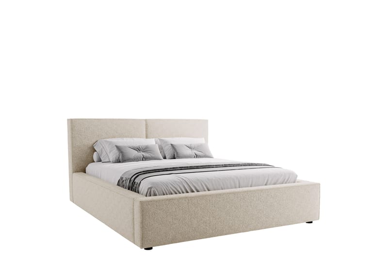 Bizantine Förvaringssäng 200x200 cm - Beige - Möbler - Säng - Säng med förvaring - Dubbelsäng med förvaring