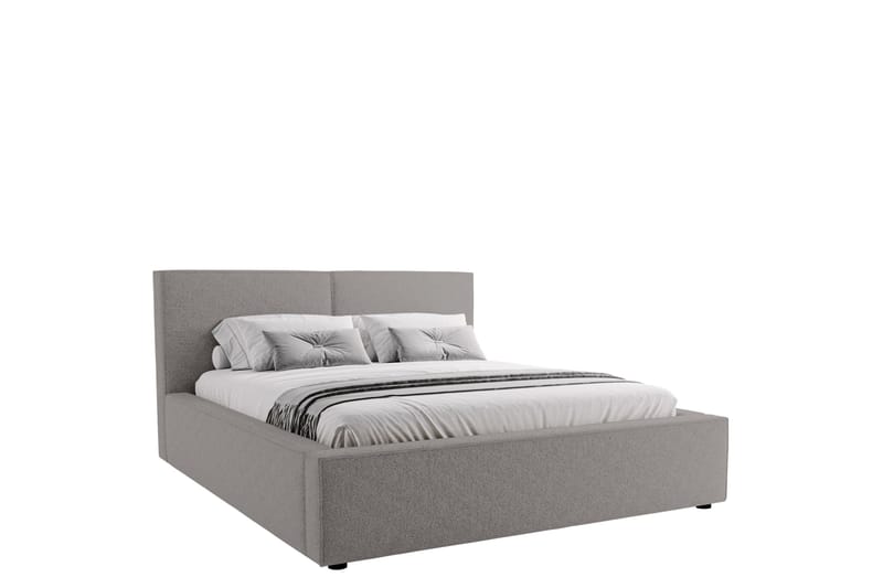 Bizantine Förvaringssäng 200x200 cm - Grå - Möbler - Säng - Säng med förvaring - Dubbelsäng med förvaring