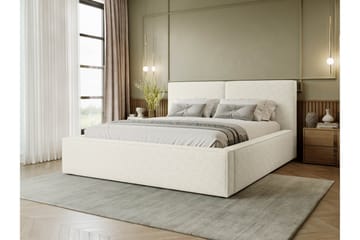 Bizantine Förvaringssäng 200x200 cm - Vit - Möbler - Säng - Säng med förvaring - Dubbelsäng med förvaring