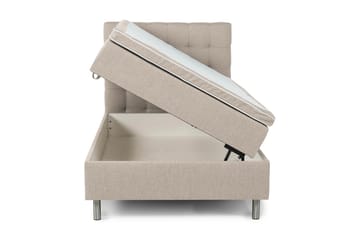 Box Bed Suset 140x200 - Beige - Möbler - Säng - Säng med förvaring - Dubbelsäng med förvaring