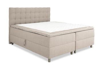 Box Bed Suset 160x200 - Beige - Möbler - Säng - Säng med förvaring - Dubbelsäng med förvaring