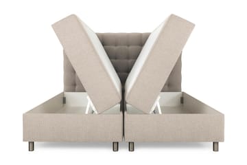 Box Bed Suset 160x200 - Beige - Möbler - Säng - Säng med förvaring - Dubbelsäng med förvaring