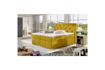 Box Spring Eltap Balvin - 180x200 cm, Omega 68, Gul - Möbler - Säng - Säng med förvaring