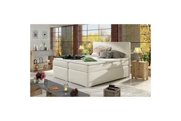 Boxspring Eltap Divalo - Soft 33, beige, 140x200 cm - Möbler - Säng - Säng med förvaring