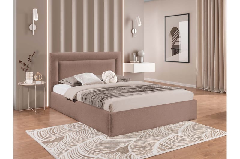 Carve Förvaringssäng - Beige - Möbler - Säng - Säng med förvaring
