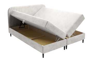 Celestine Förvaringssäng 200x200 cm - Grå - Möbler - Säng - Säng med förvaring - Dubbelsäng med förvaring