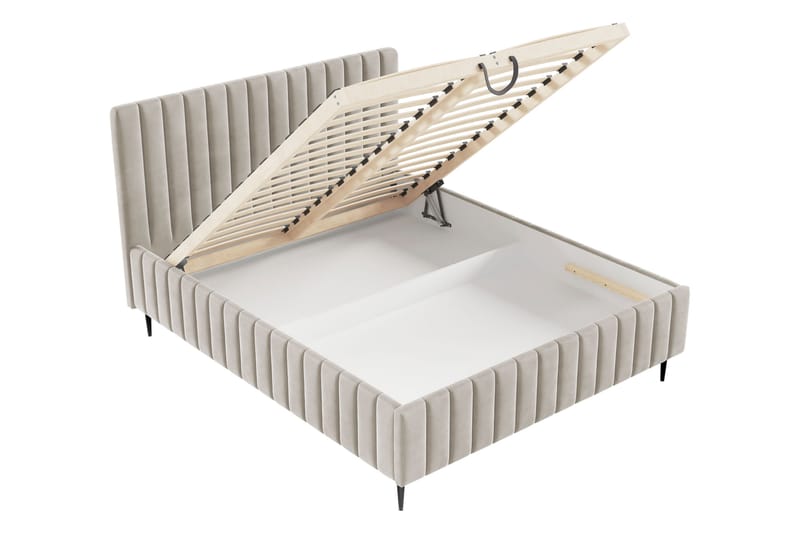 Desio Förvaringssäng 140x200 cm - Beige - Möbler - Säng - Säng med förvaring