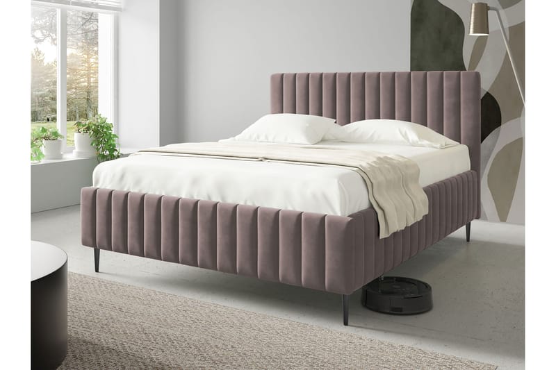 Desio Förvaringssäng 140x200 cm - Rosa - Möbler - Säng - Säng med förvaring - Dubbelsäng med förvaring