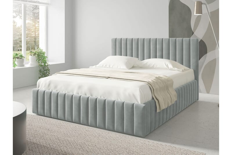 Desio Förvaringssäng 180x200 cm - Beige/Grå - Möbler - Säng - Säng med förvaring