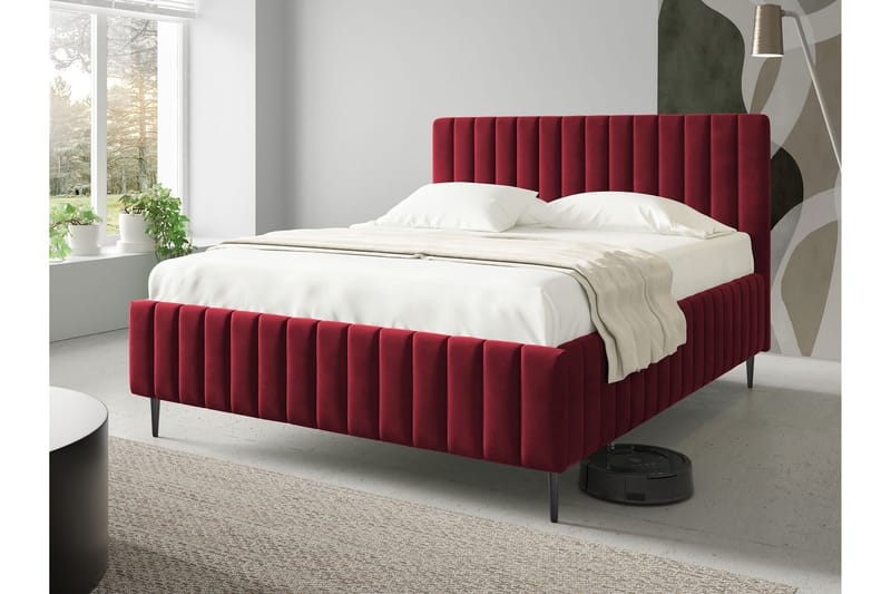 Desio Förvaringssäng 180x200 cm - Röd - Möbler - Säng - Säng med förvaring