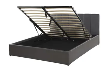 Dreuxa Förvaringssäng 140x200 cm - Konstläder/Grå - Möbler - Säng - Säng med förvaring