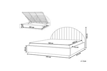 Dubbelsäng Chadenet med förvaring 180x200 cm - 180x200 cm - Möbler - Säng - Säng med förvaring