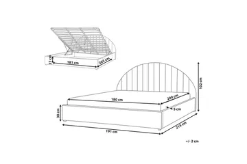Dubbelsäng Chadenet med förvaring 180x200 cm - 180x200 cm - Möbler - Säng - Säng med förvaring