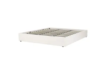 Dubbelsäng Dinan med lamellram Vit, 180x200 cm - Vit, 180x200 cm - Möbler - Säng - Säng med förvaring