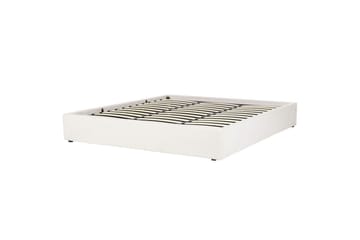 Dubbelsäng Dinan med lamellram Vit, 180x200 cm - Vit, 180x200 cm - Möbler - Säng - Säng med förvaring