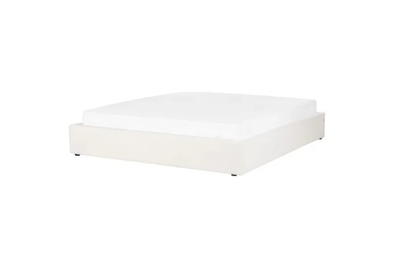 Dubbelsäng Dinan med lamellram Vit, 180x200 cm - Vit, 180x200 cm - Möbler - Säng - Säng med förvaring