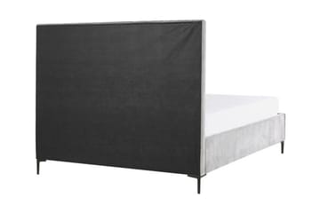 Dubbelsäng med förvaring 140x200 cm grå SEZANNE - Grå - Möbler - Säng - Säng med förvaring