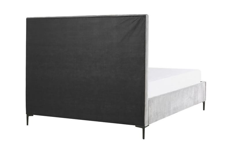 Dubbelsäng med förvaring 140x200 cm grå SEZANNE - Grå - Möbler - Säng - Säng med förvaring