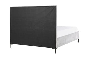 Dubbelsäng med förvaring 180x200 cm SEZANNE - Grå - Möbler - Säng - Säng med förvaring - Dubbelsäng med förvaring