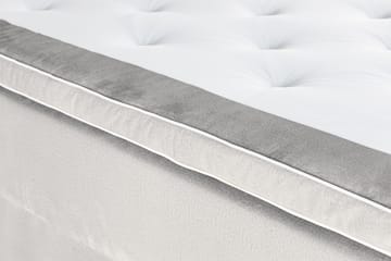 Alessia Komplett Sängpaket med Förvaring LED-belysning 160x200 cm - Ljusgrå - Möbler - Säng - Säng med förvaring