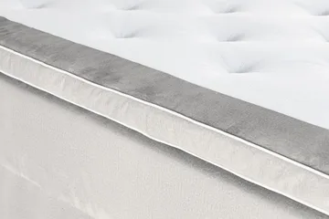 Alessia Komplett Sängpaket med Förvaring LED-belysning 160x200 cm - Ljusgrå - Möbler - Säng - Säng med förvaring