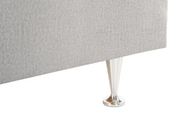 Alessia Komplett Sängpaket med Förvaring LED-belysning 160x200 cm - Ljusgrå - Möbler - Säng - Säng med förvaring