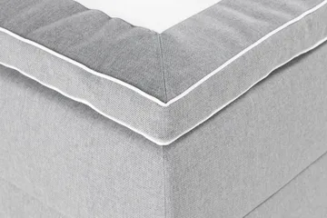 Alessia Komplett Sängpaket med Förvaring LED-belysning 180x200 cm - Grå - Möbler - Säng - Säng med förvaring