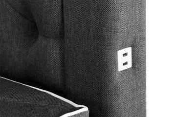 Alessia Komplett Sängpaket med Förvaring LED-belysning 180x200 cm - Svart - Möbler - Säng - Säng med förvaring