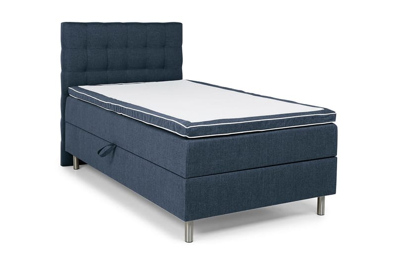 Box Bed Suset 140x200 - Mörkblå - Dubbelsäng med förvaring - Säng med förvaring