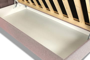 Box Bed Suset 140x200 - Rosa - Möbler - Säng - Säng med förvaring - Dubbelsäng med förvaring