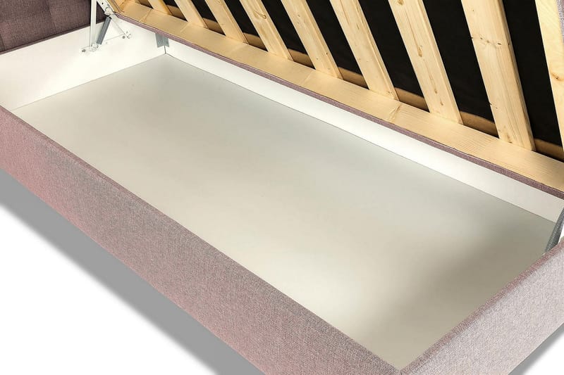Box Bed Suset 140x200 - Rosa - Möbler - Säng - Säng med förvaring - Dubbelsäng med förvaring