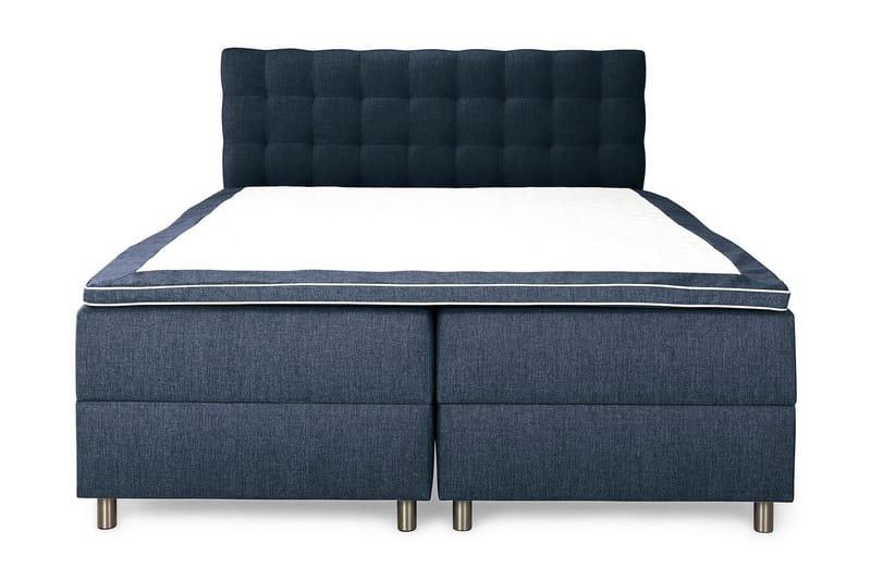 Box Bed Suset 160x200 - Mörkblå - Dubbelsäng med förvaring - Säng med förvaring