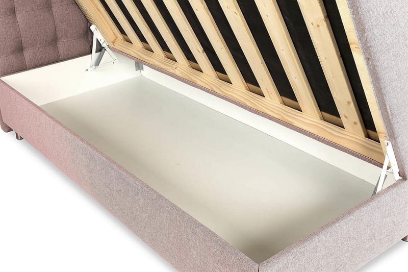 Box Bed Suset 160x200 - Rosa - Möbler - Säng - Säng med förvaring - Dubbelsäng med förvaring